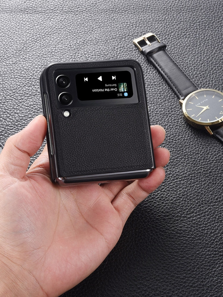 Litchi PU Leather Case For Samsung Z Flip - Premium Mobile Phone Cases from Dressmycell.com - Just $20.00! Shop now at Dressmycell.com Litchi PU Leather Case For Samsung Z Flip - Premium Mobile Phone Cases from Dressmycell.com - Just $20.00! Shop now at Dressmycell.com